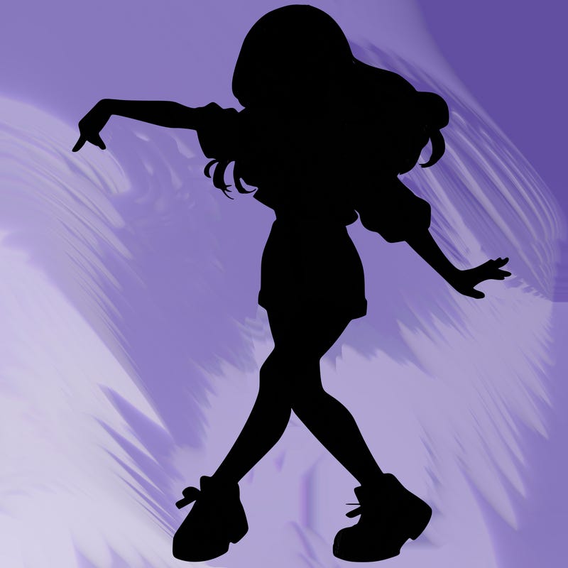 realistic girl danceing