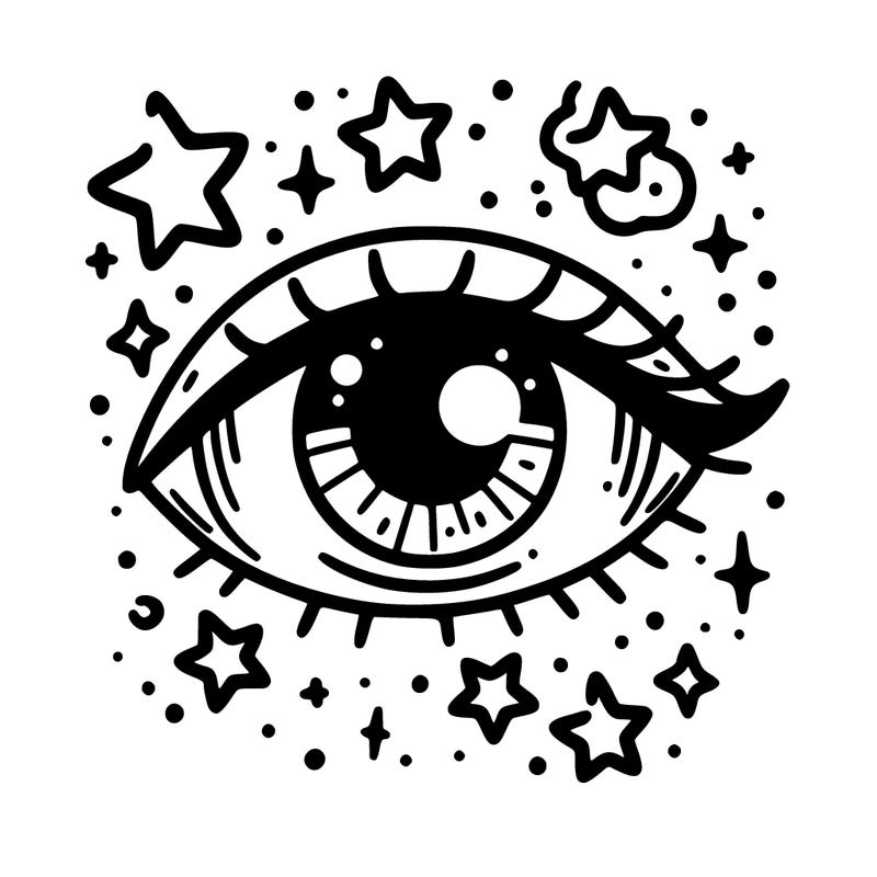 eye with stars