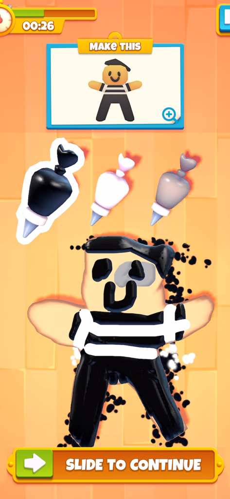 Nailed It! Baking Bash - A humorous baking fail during a decoration mini game in Nailed It Baking Bash.