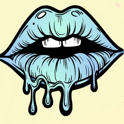 lips that look realistic and drip