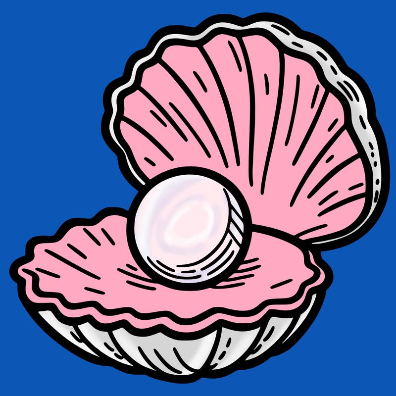 an open seashel with a pearl inside