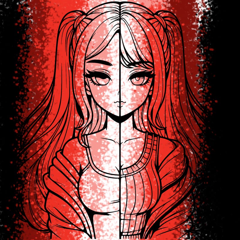 realistic girl split