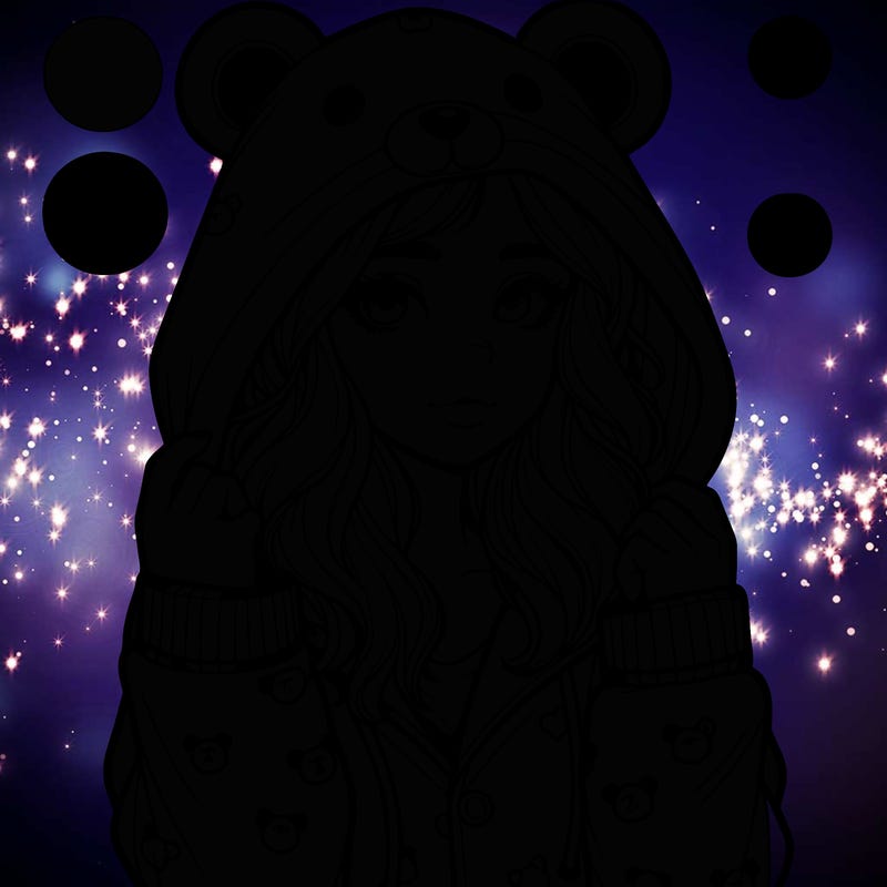 realistic girl in a animal pjs hoodie