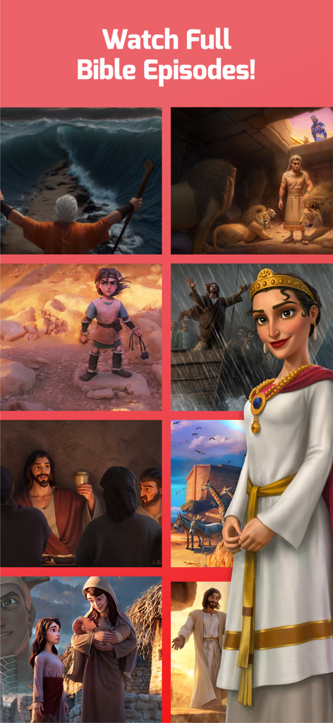 Superbook Kids Bible - スーパーブックキッズバイブルアプリからの高品質な3Dアニメーション聖書物語のコレクション。