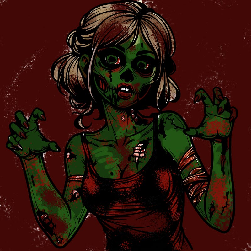 realistic zombie girl