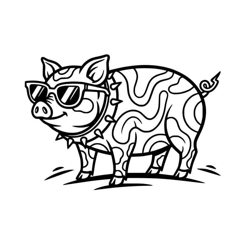cool pig pink