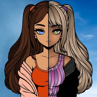 realistic girl split