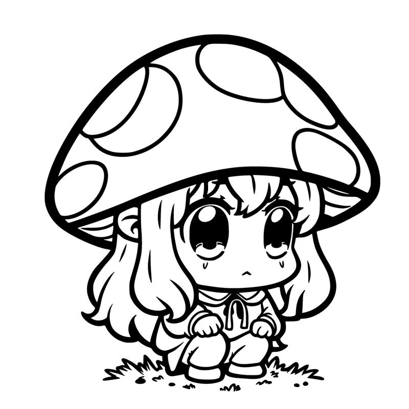 frog mushroom hat anime