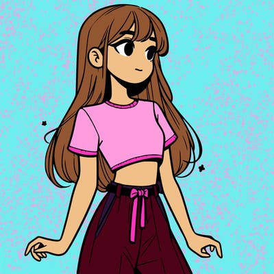 girl in a cute crop top