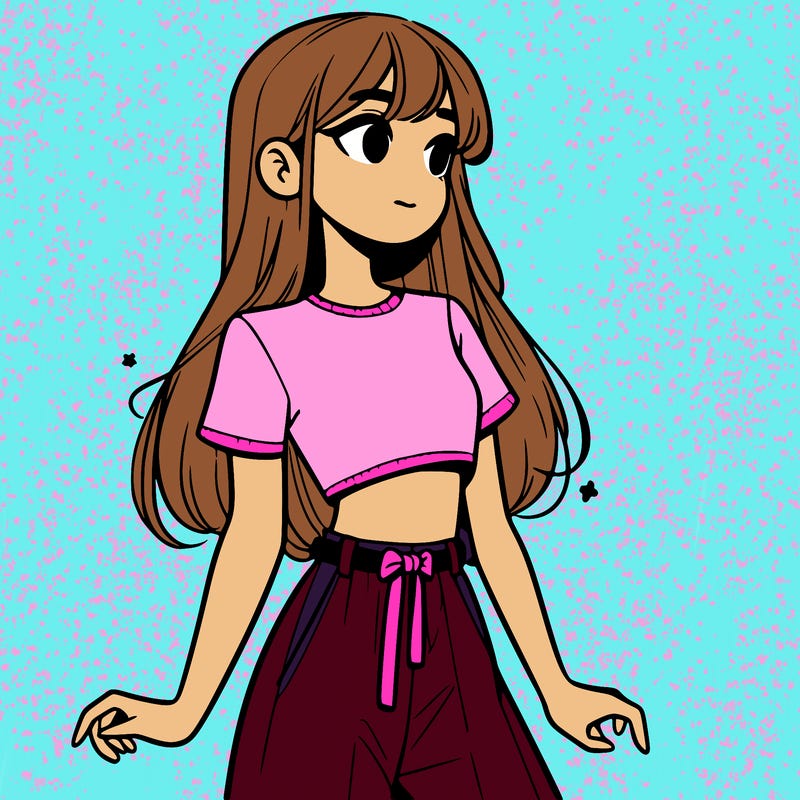 girl in a cute crop top