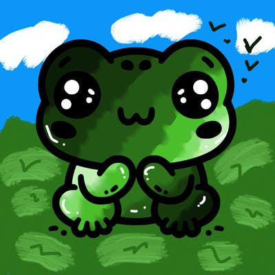 kawaii frog