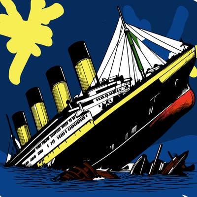 realistic titanic sinking