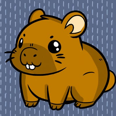 baby cute capybara