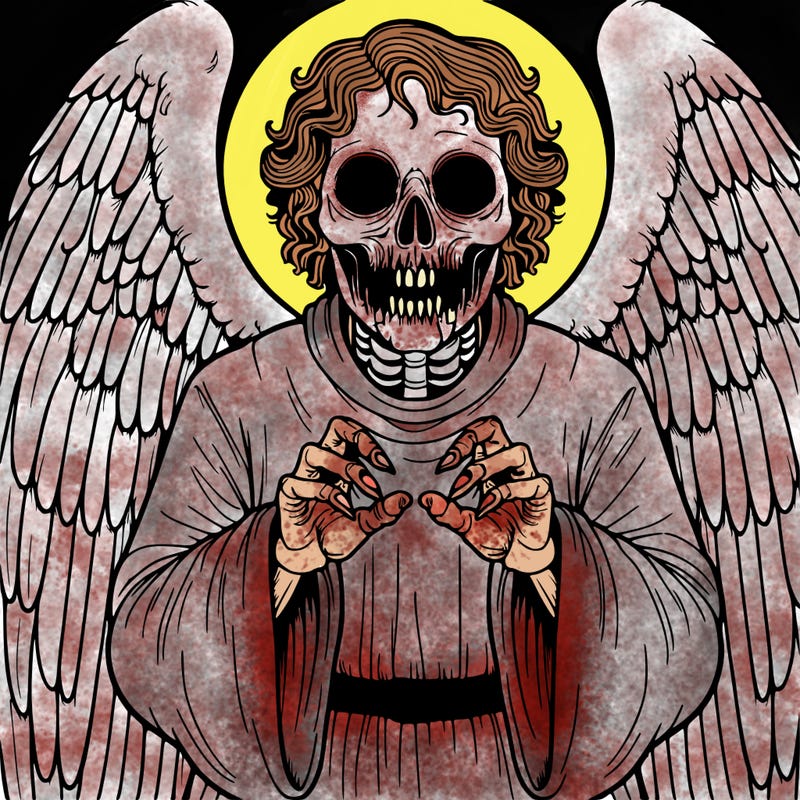 creepy biblically accurate angel realistic