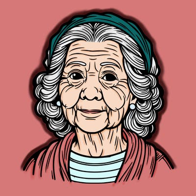 old lady realistic