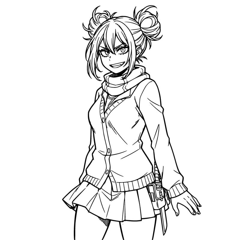 anime girl named toga from my hero academia