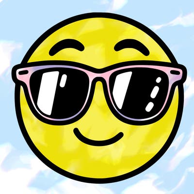 emoji with sunglasses