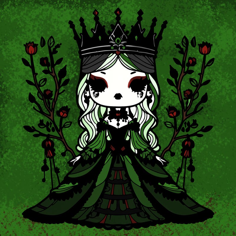 gothic woodland queen