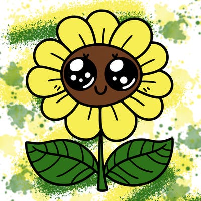 flower with eyes