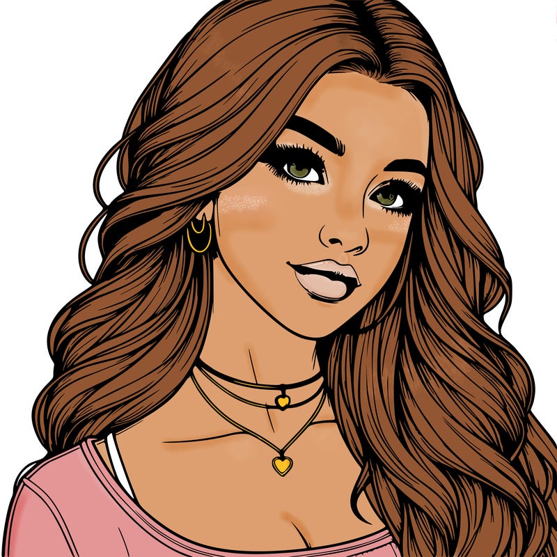 detailed realistic girl