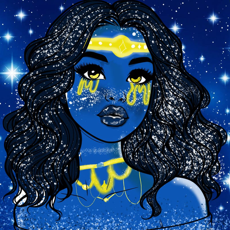 realistic girl with wavy hair and lips