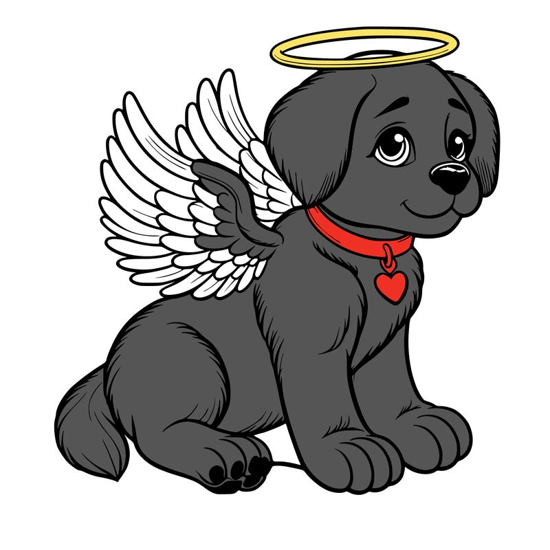 dog realistic angel