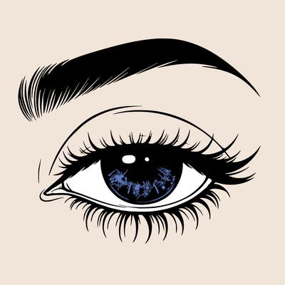 eye closed realistic