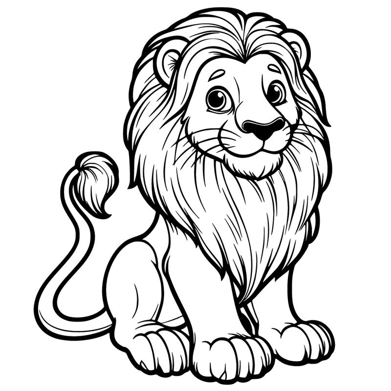 a realistic lion