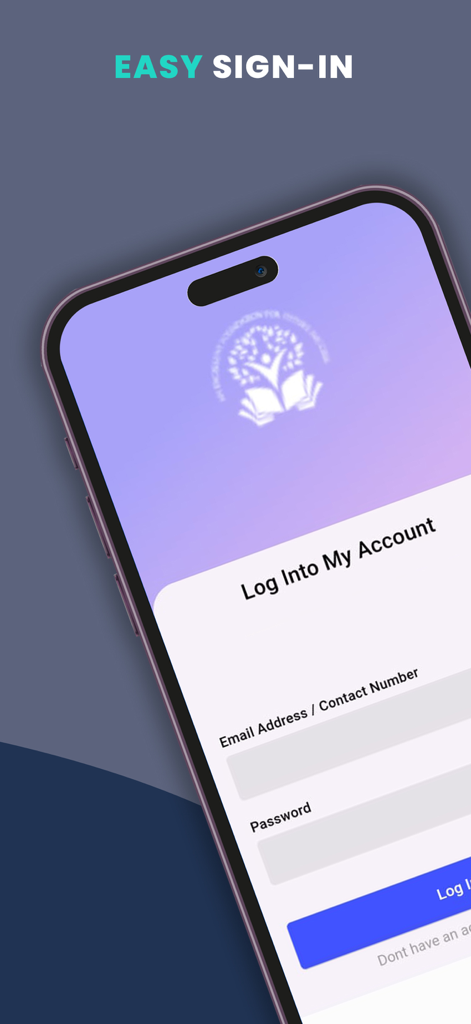 Moura Educationモバイルアプリの簡単なサインインインターフェース