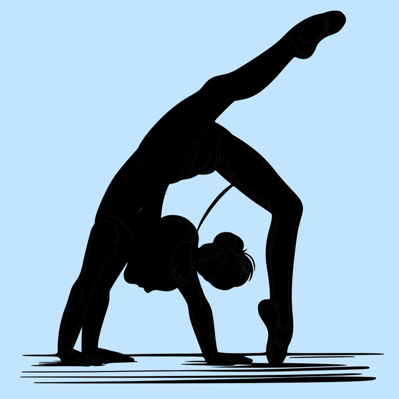 girl doing gymnastics