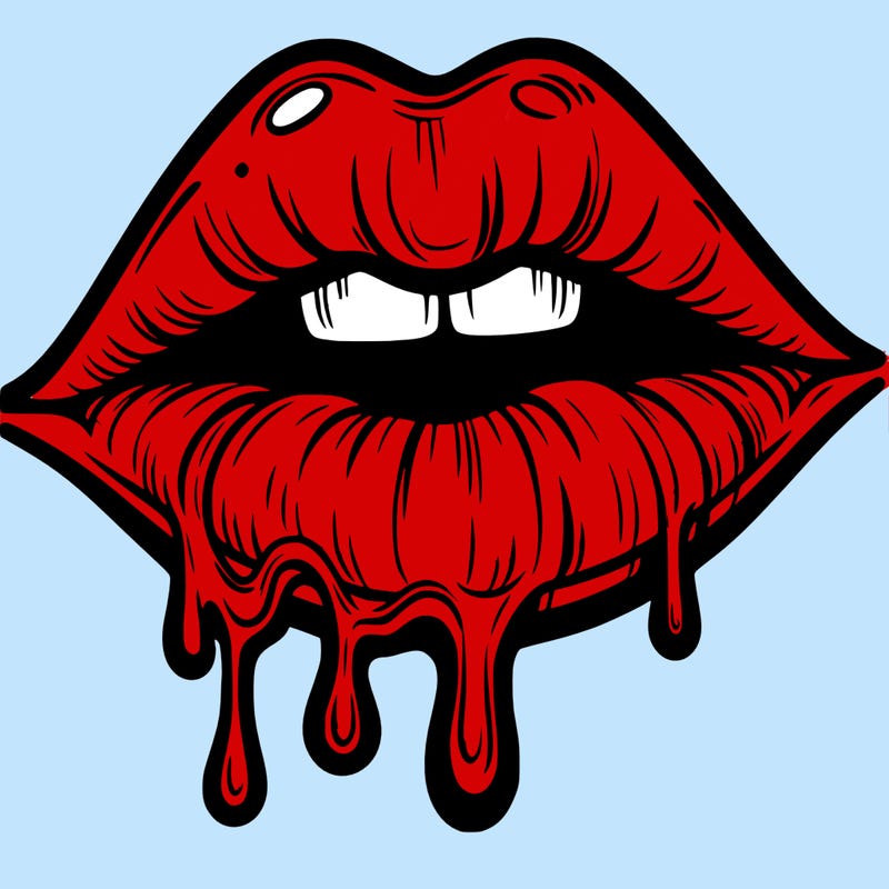 lips that look realistic and drip