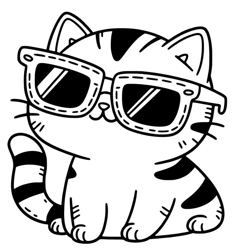 cat with sunglasses