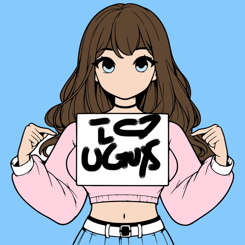 girl holding a blank sign in a long sleeve crop top