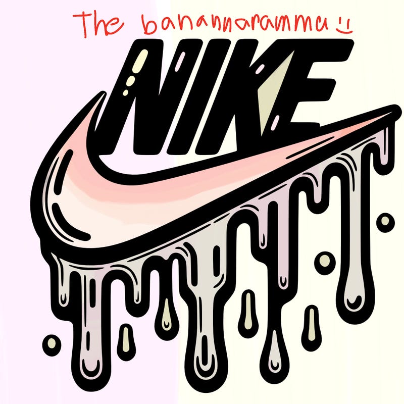 dripping nike logo