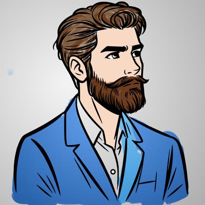 a man with a beard