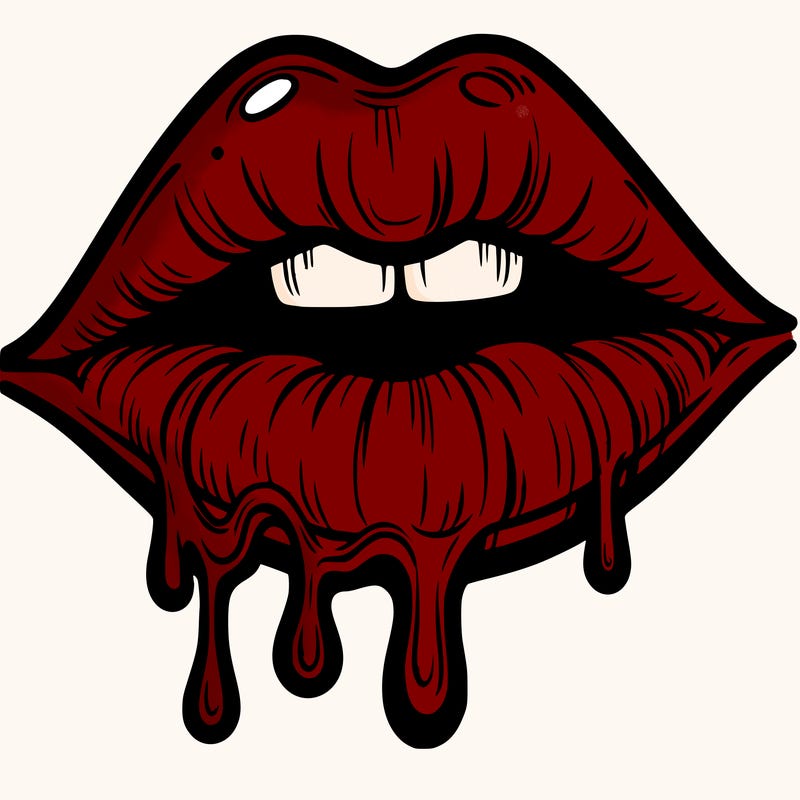 lips that look realistic and drip