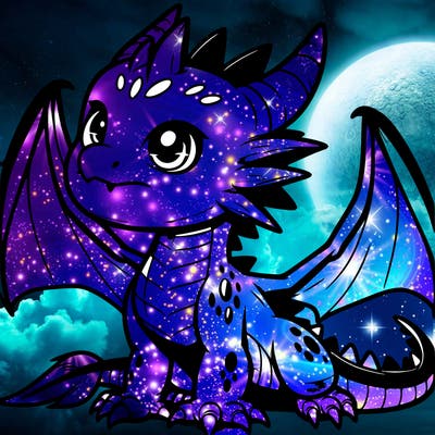 fierce baby night dragon