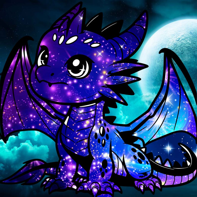 fierce baby night dragon