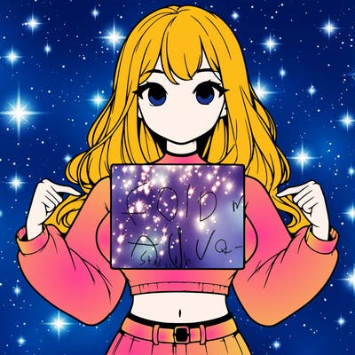 girl holding a blank sign in a long sleeve crop top