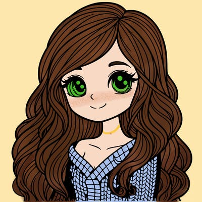 detailed girl with long hair