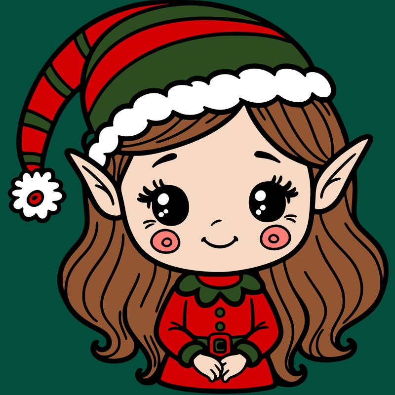 christmas elf girl
