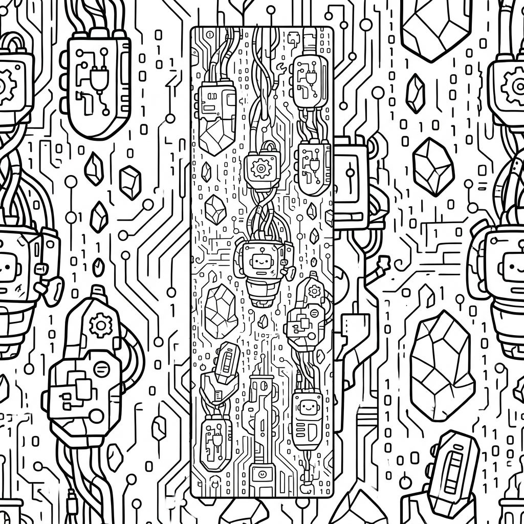 Cyberpunk Hail Coloring Page for Adults - Free Printable — Color Pop