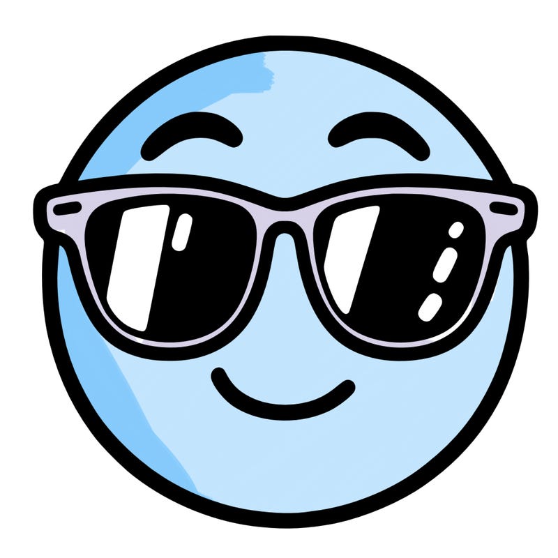 emoji with sunglasses