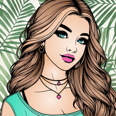 detailed realistic girl