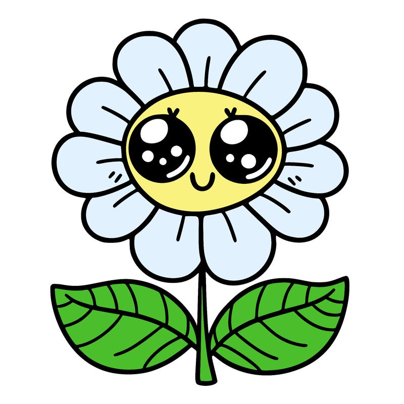 flower with eyes