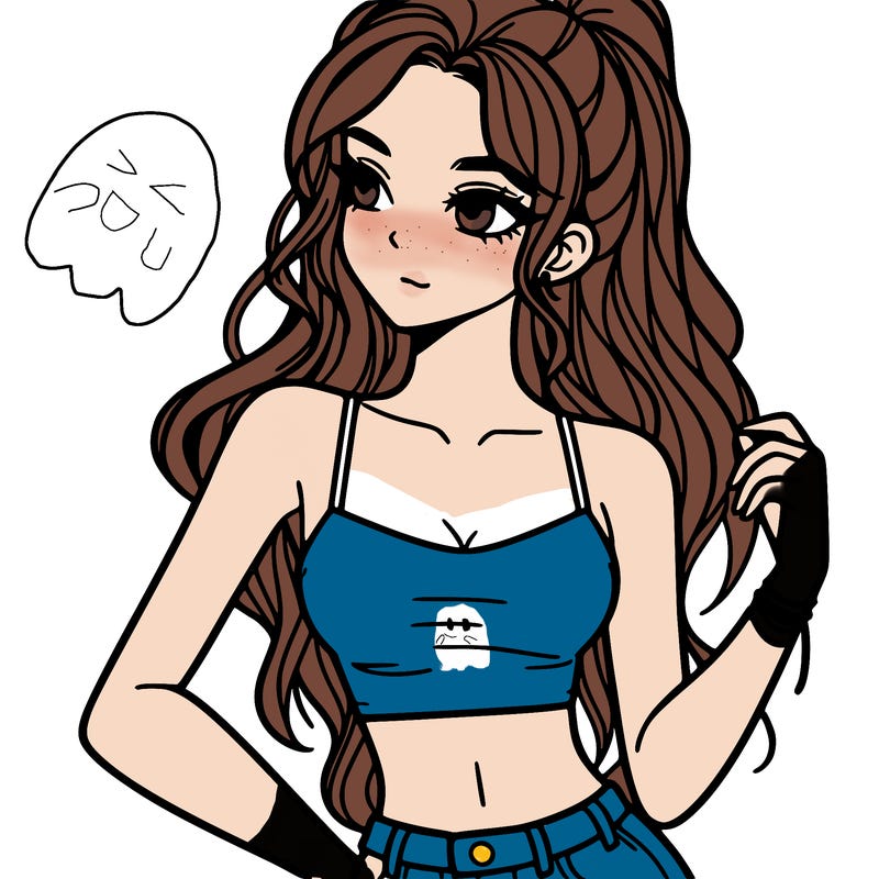 girl in crop top