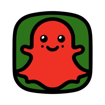 snapchat logo without a face