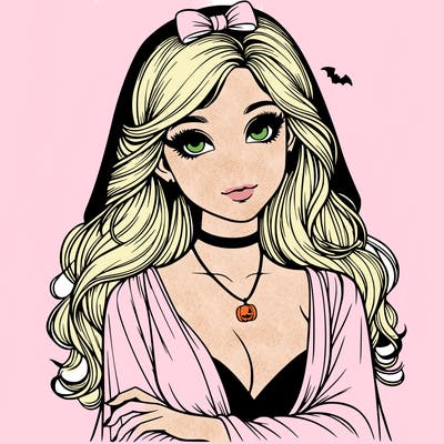 halloween realistic girl