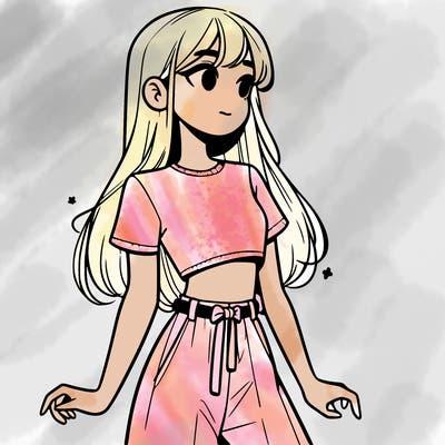 girl in a cute crop top