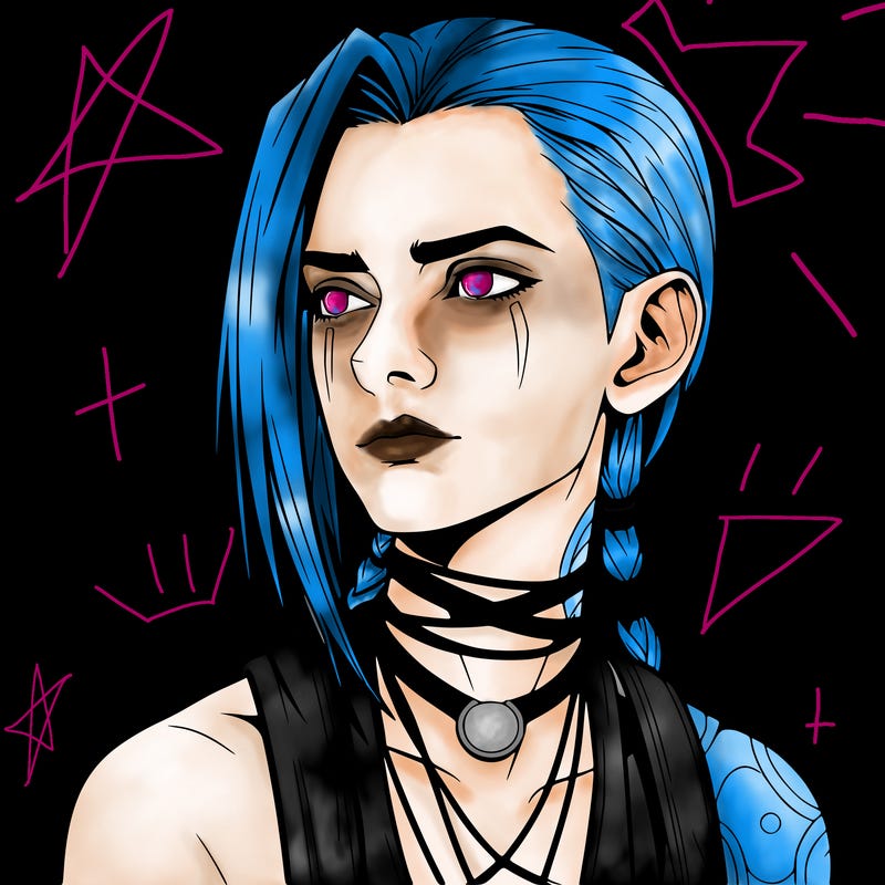 jinx from arcane realistic